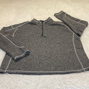 JACKSON HOLE OUTERWEAR WOMENS 2XL Gray Quarter-Zip Pullover